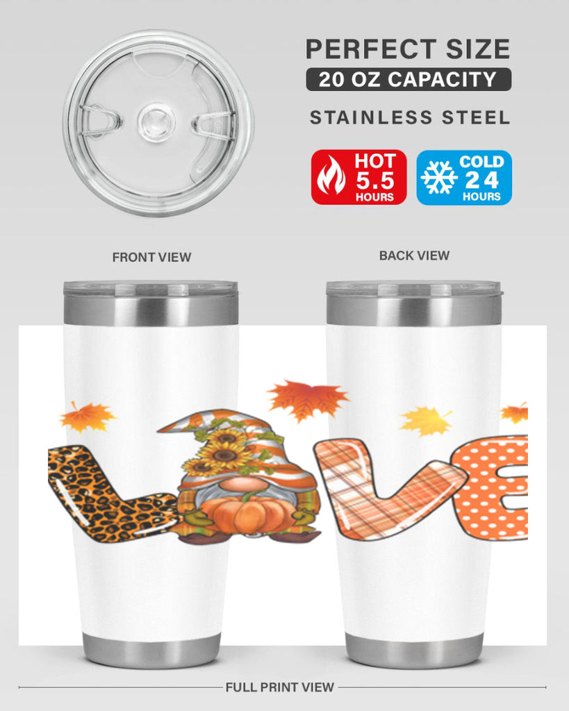 LOVEFallGnomeAutumn 416#- fall- Tumbler