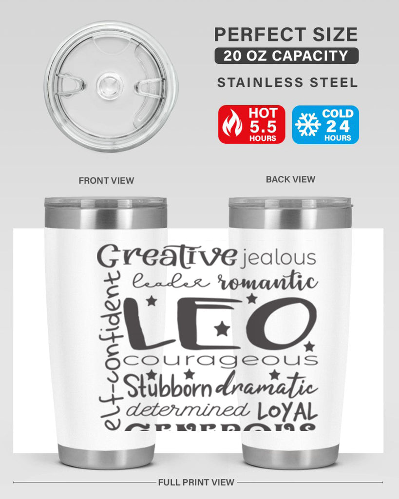 Leo 568#- zodiac- Tumbler