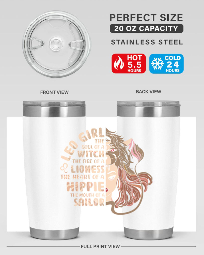 Leo girl 289#- zodiac- Tumbler