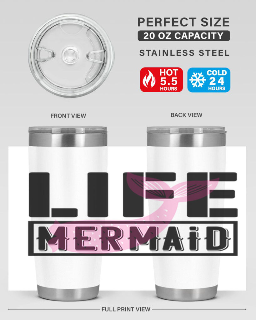 Life mermaid 303#- mermaid- Tumbler