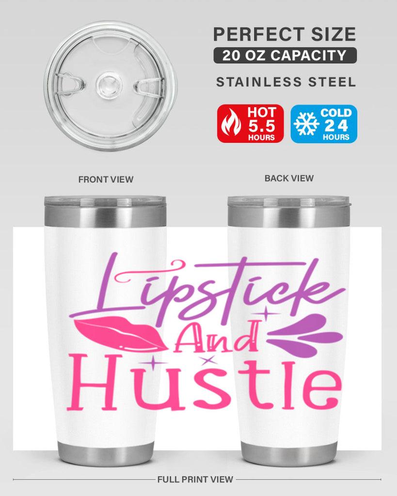 Lipstick And Hustle Style 229#- make up- Tumbler