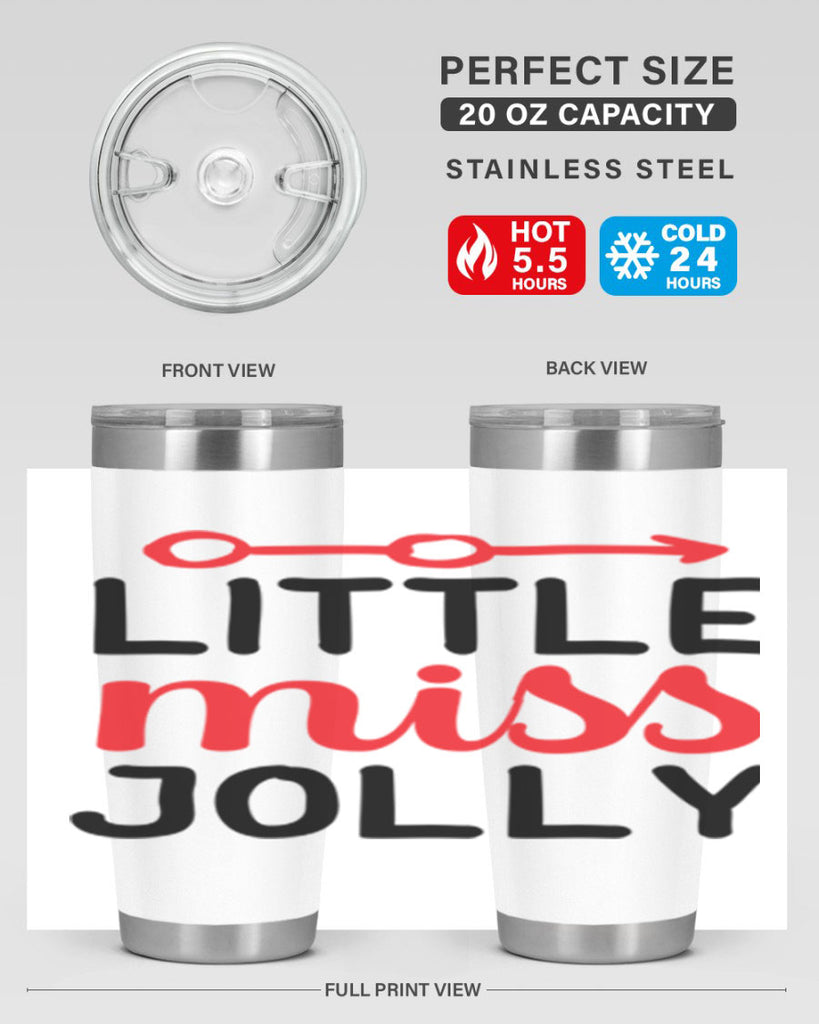 Little miss jolly 306#- winter- Tumbler