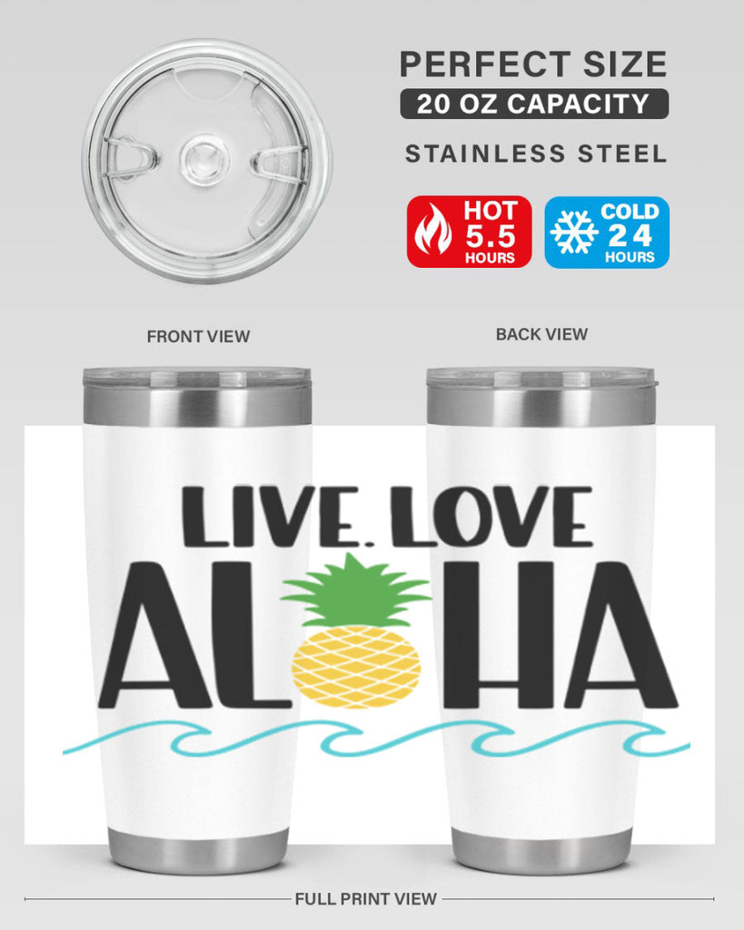 Live Love Aloha Style 30#- summer- Tumbler