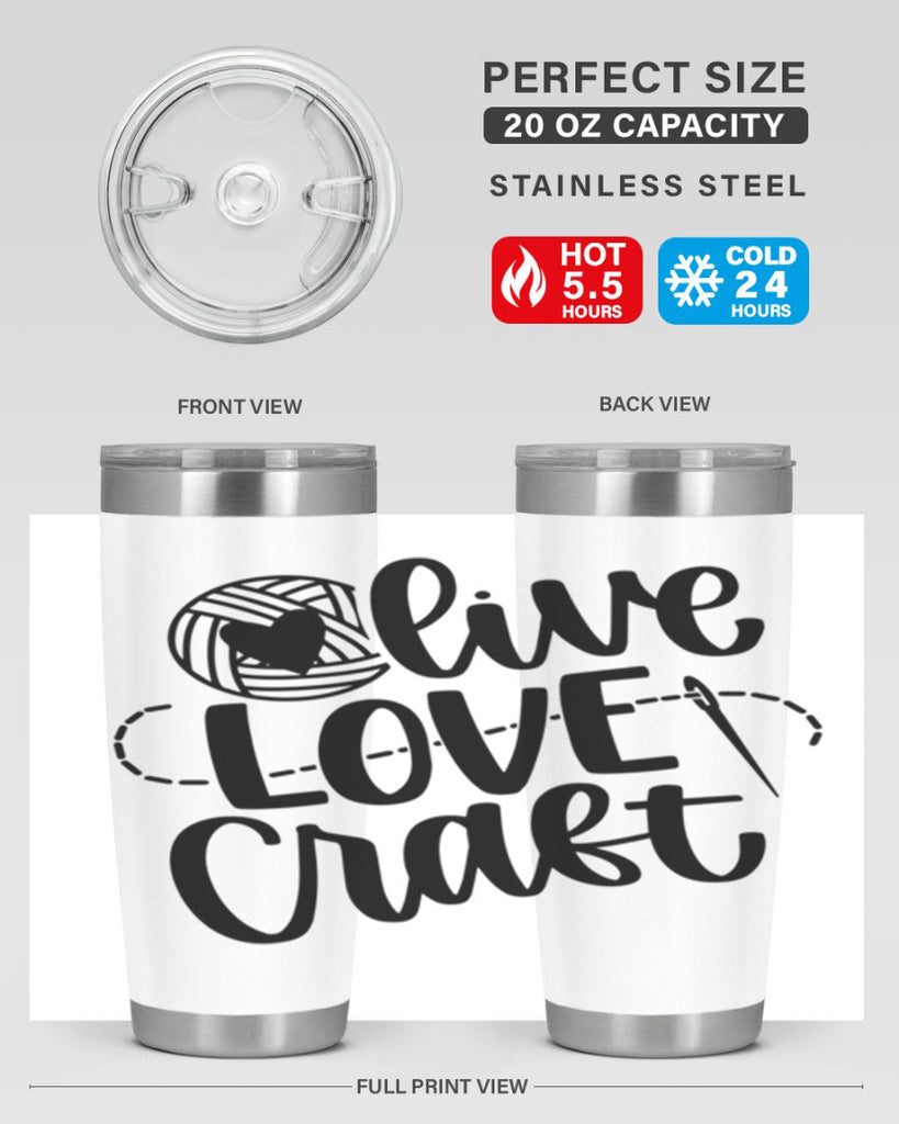 Live Love Craft 15#- crafting- Tumbler