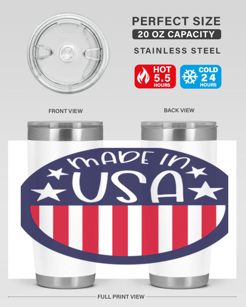 Made In USA Style 165#- Fourt Of July- Tumbler