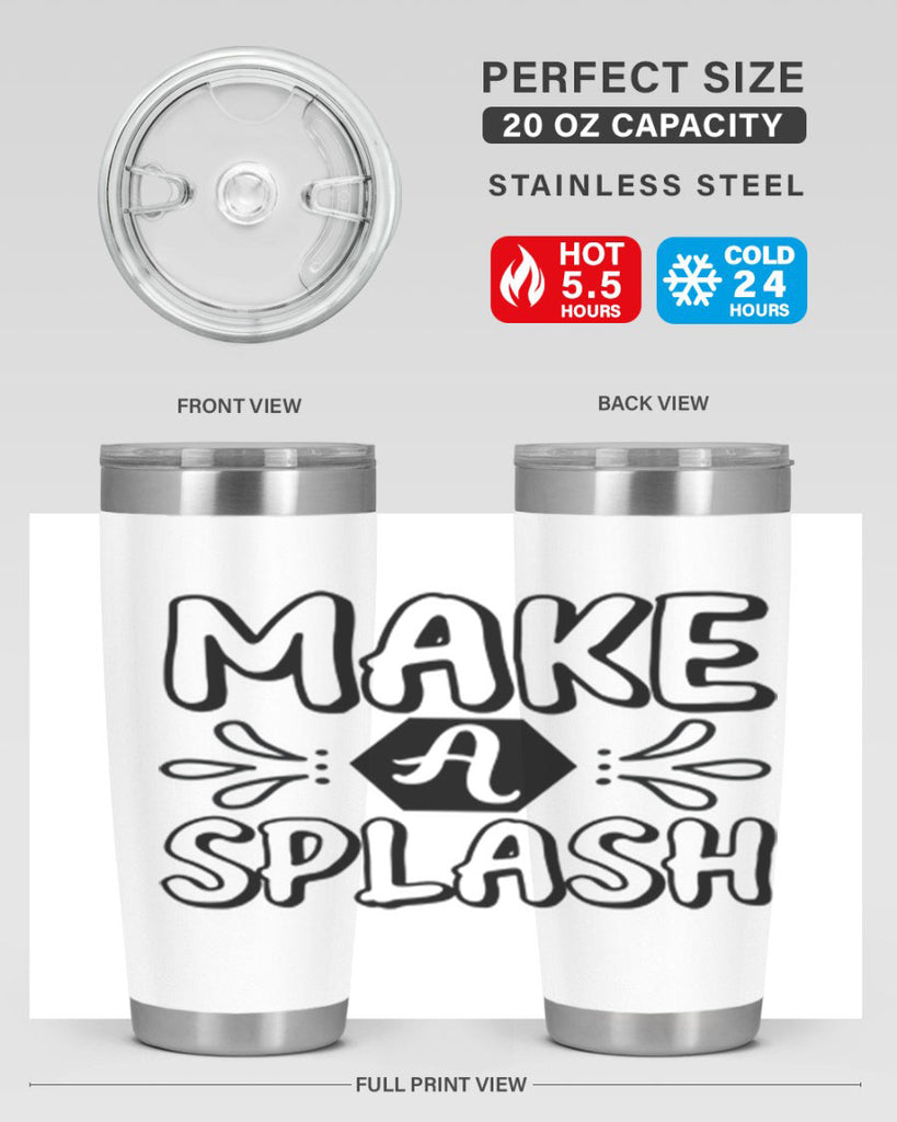 Make a splash 310#- mermaid- Tumbler
