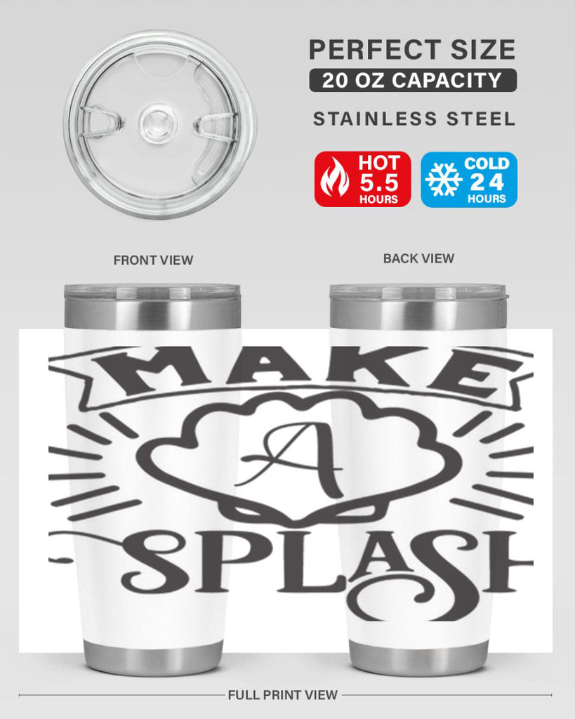 Make a splash 312#- mermaid- Tumbler