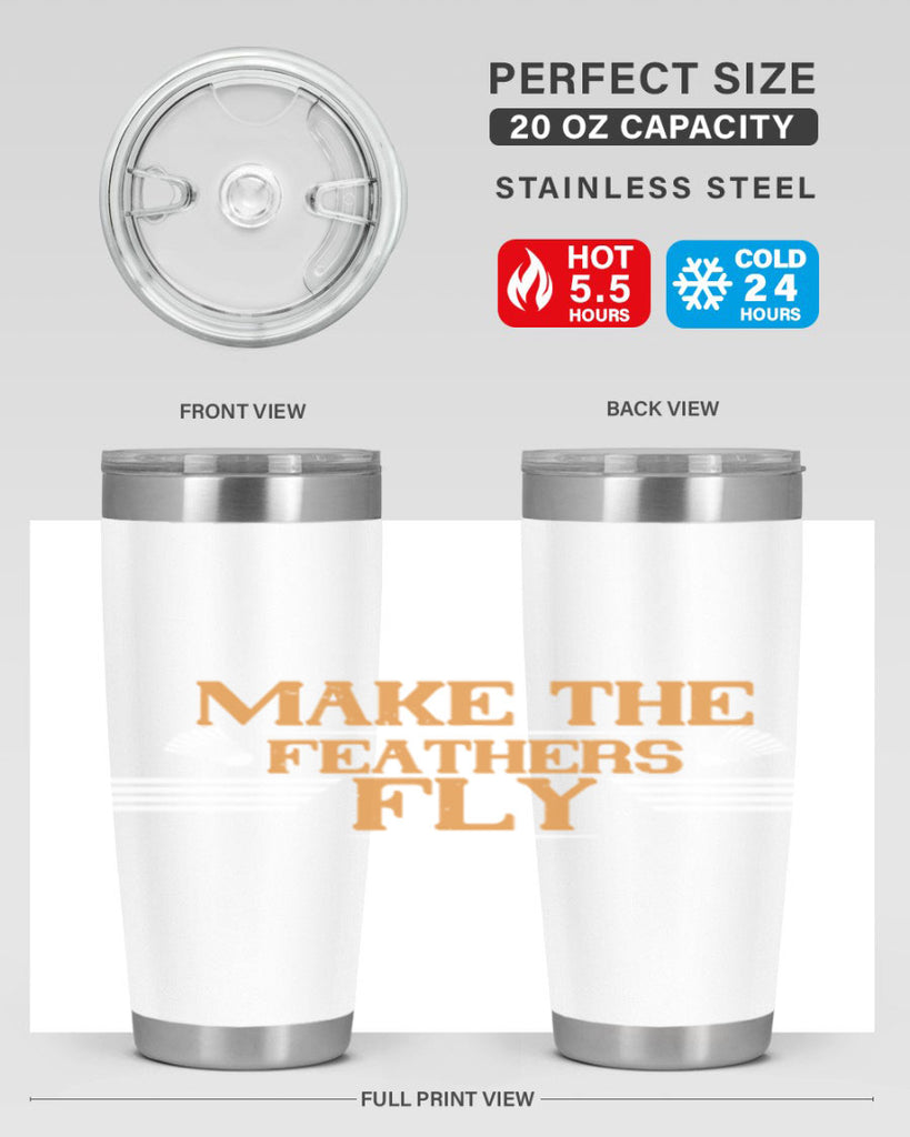Make the feathers fly 1972#- badminton- Tumbler
