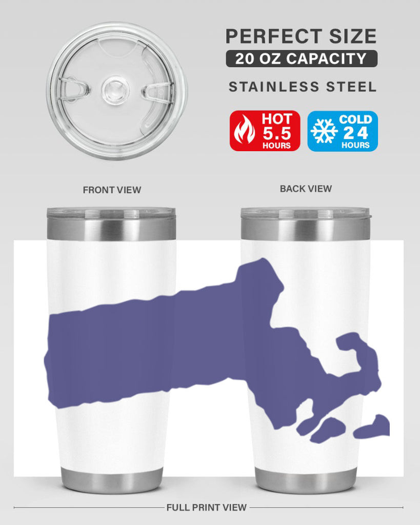 Massachusetts 30#- stateflags- Tumbler