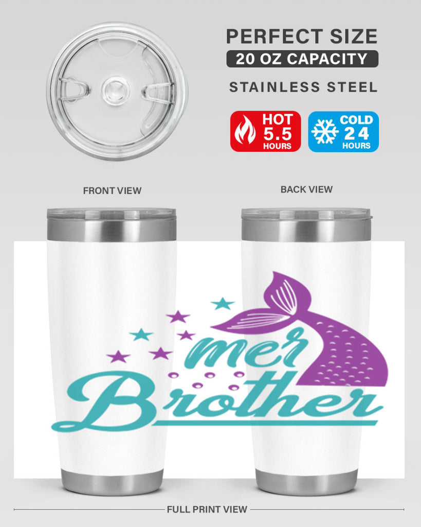Mer Brother 323#- mermaid- Tumbler