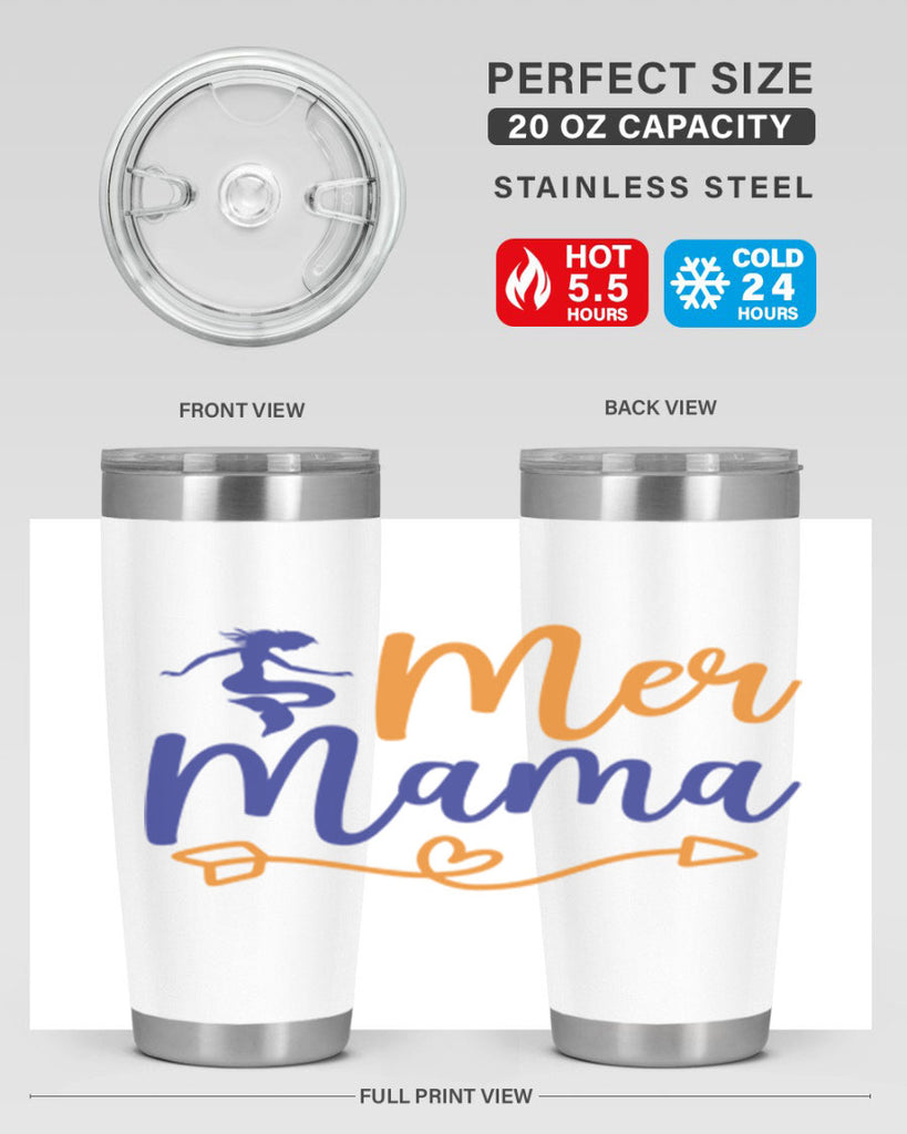 Mer Mama 331#- mermaid- Tumbler