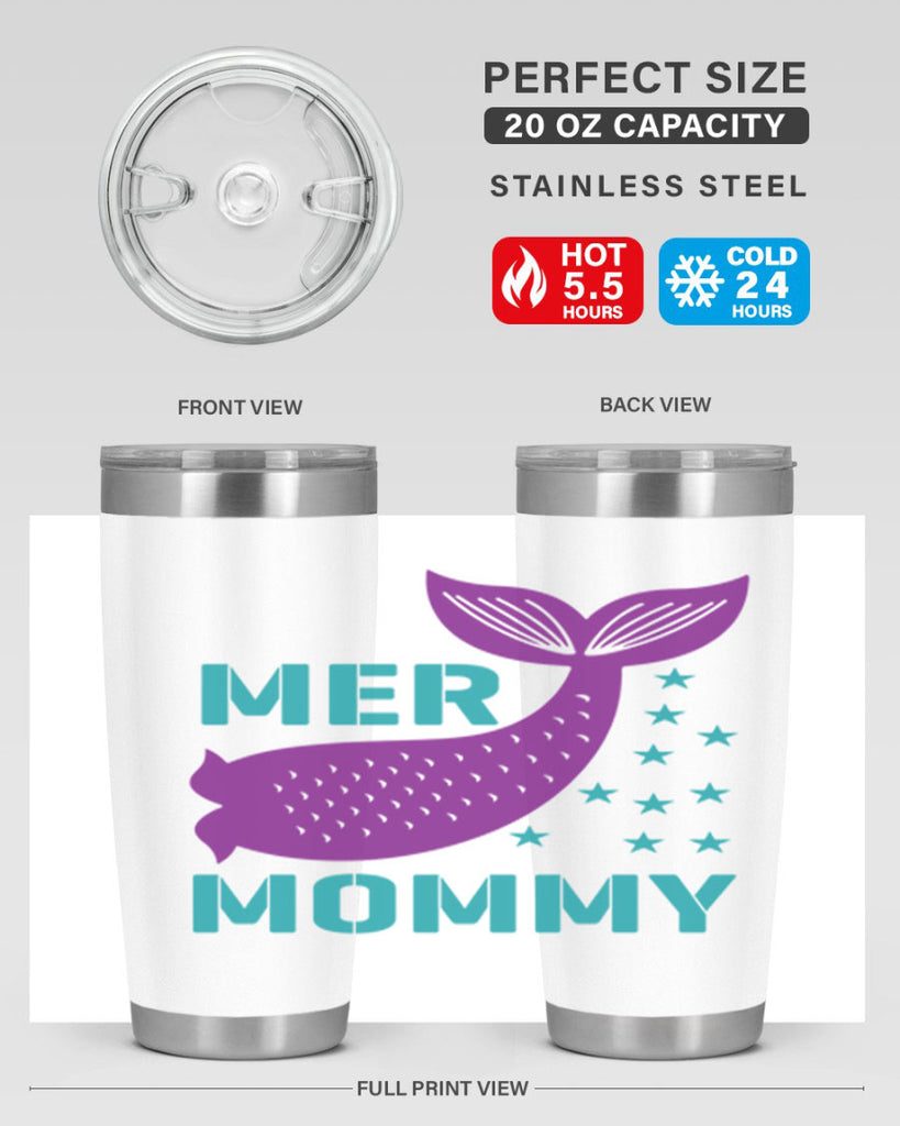 Mer Mommy 342#- mermaid- Tumbler