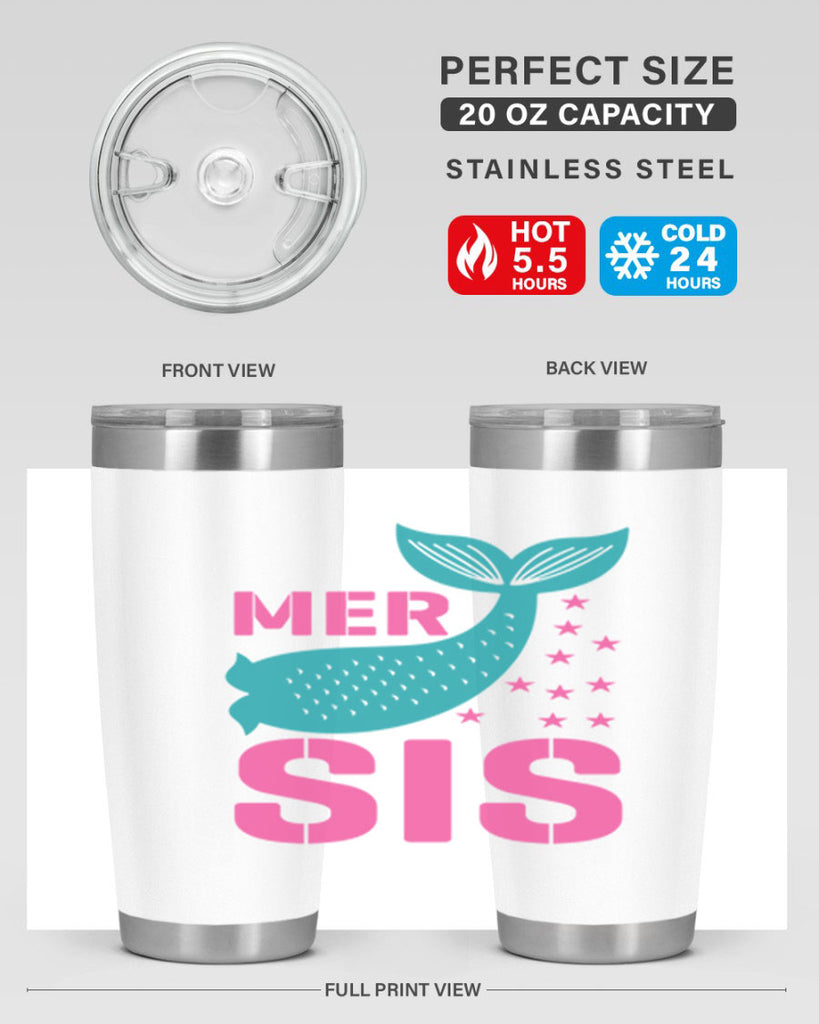 Mer Sis 345#- mermaid- Tumbler