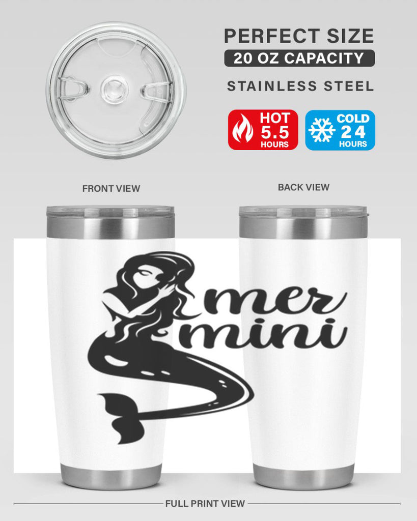 Mer mini 352#- mermaid- Tumbler