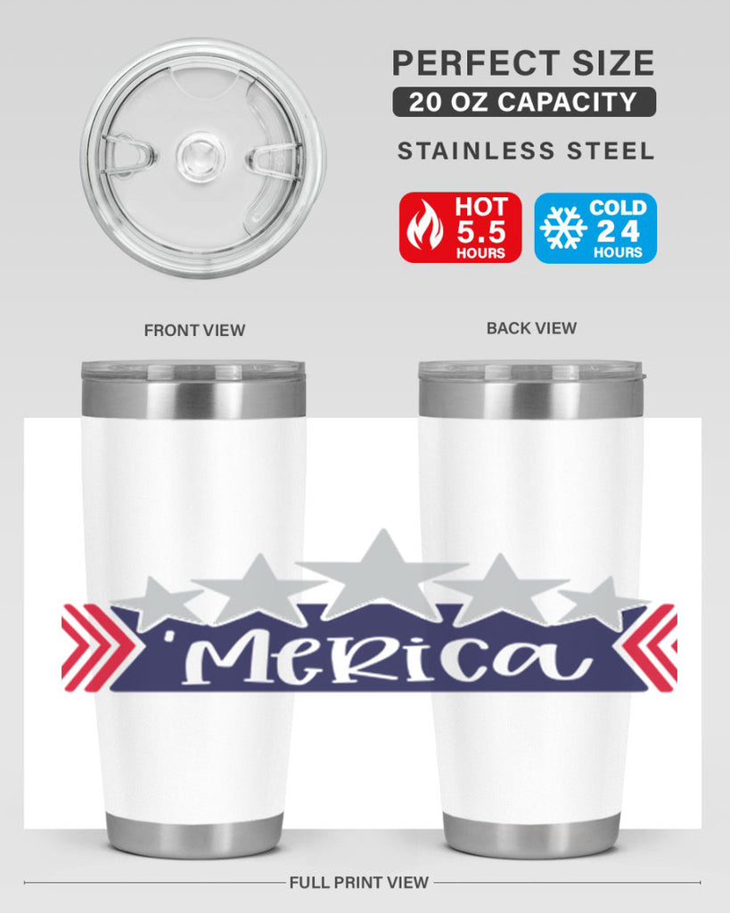 Merica Style 135#- Fourt Of July- Tumbler