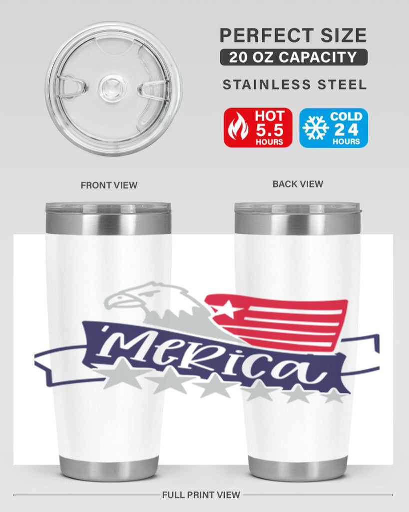 Merica Style 136#- Fourt Of July- Tumbler