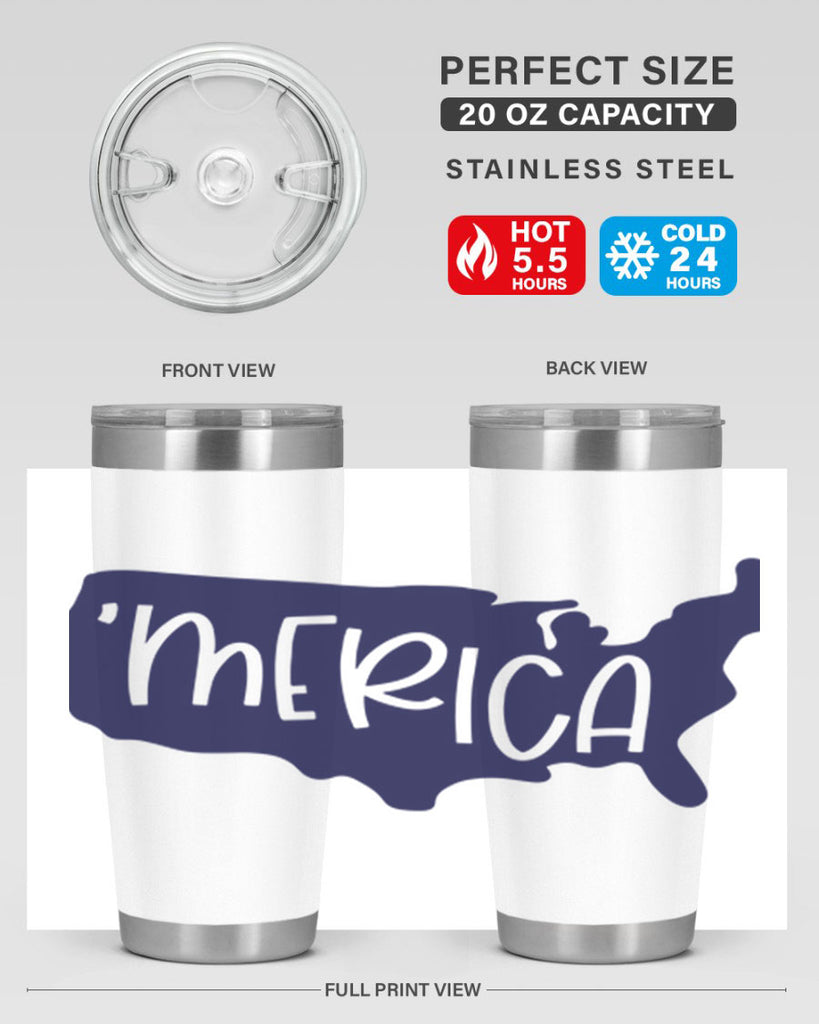 Merica Style 137#- Fourt Of July- Tumbler