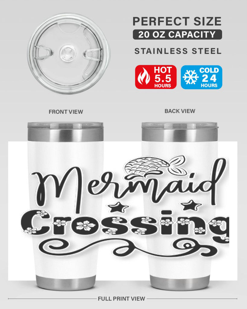 Mermaid Crossing 400#- mermaid- Tumbler