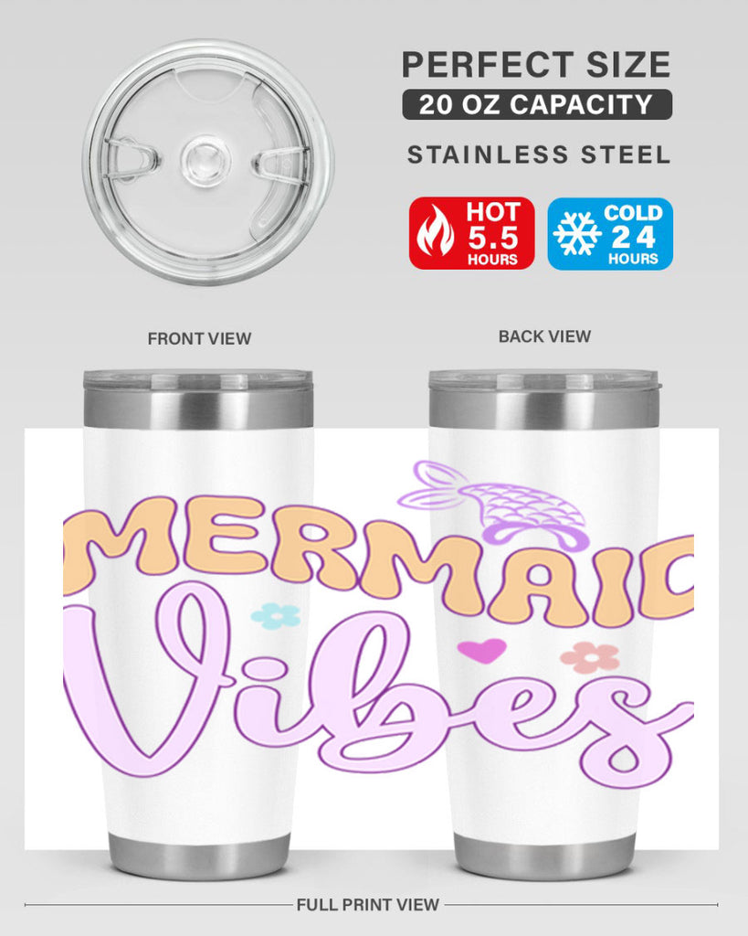 Mermaid Vibes 460#- mermaid- Tumbler