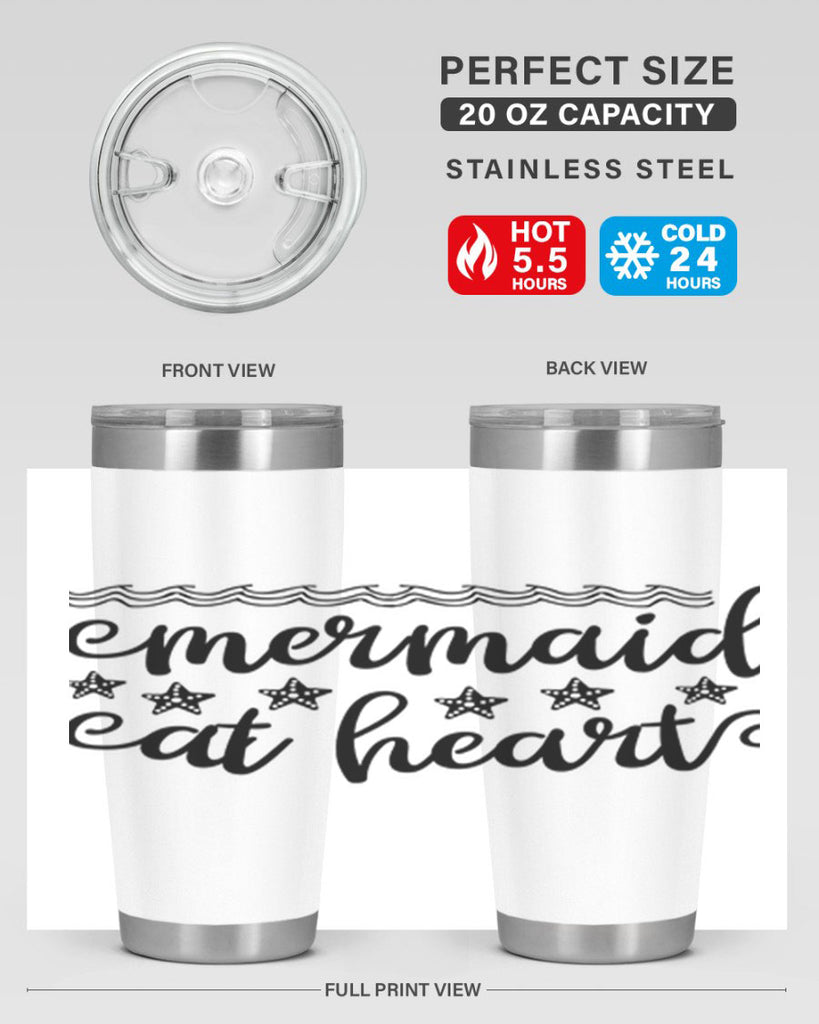 Mermaid at heart design 398#- mermaid- Tumbler