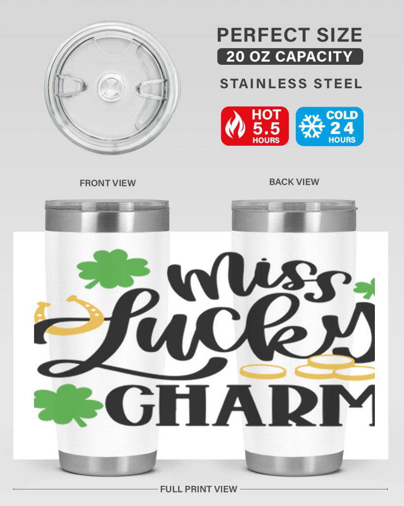 Miss Lucky Charm Style 47#- St Patricks Day- Tumbler