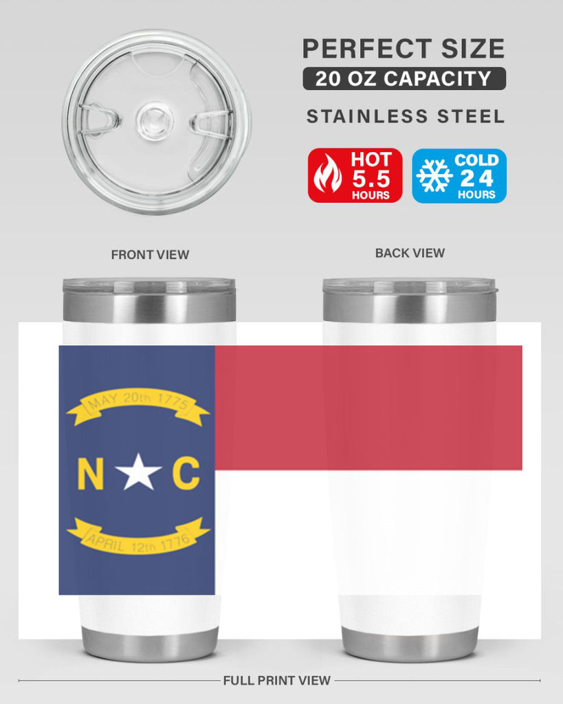 North Carolina 19#- Us Flags- Tumbler
