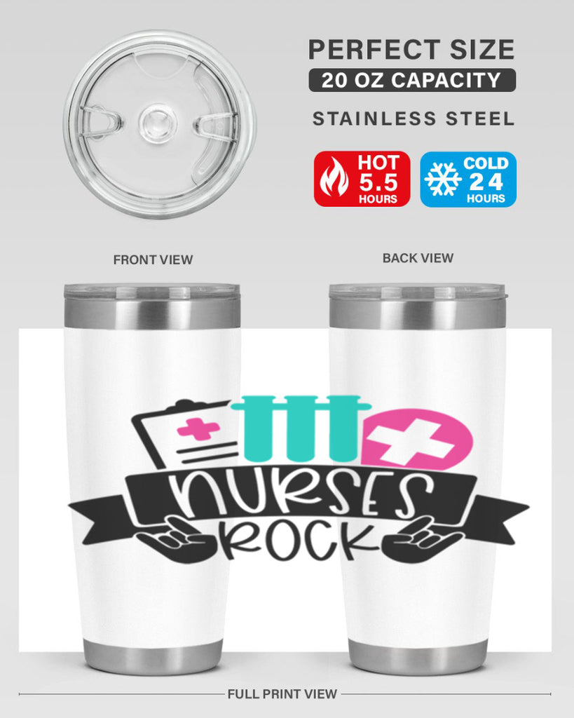 Nurses Rock Style Style 78#- nurse- tumbler
