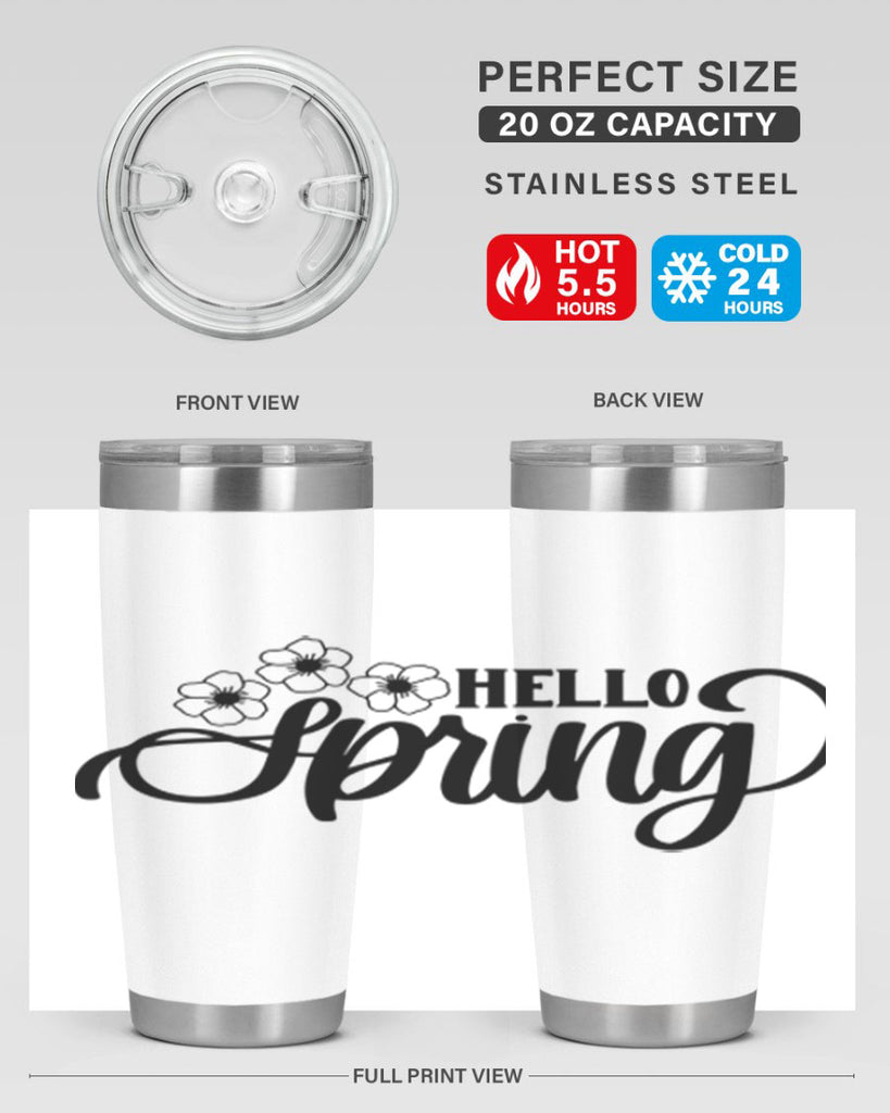 PNG_Hello Spring393#- spring- Tumbler