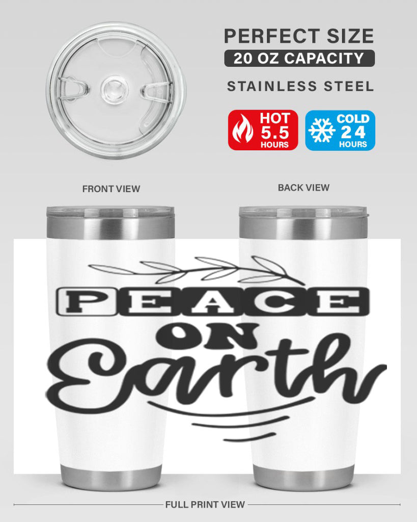 Peace on Earth 335#- winter- Tumbler