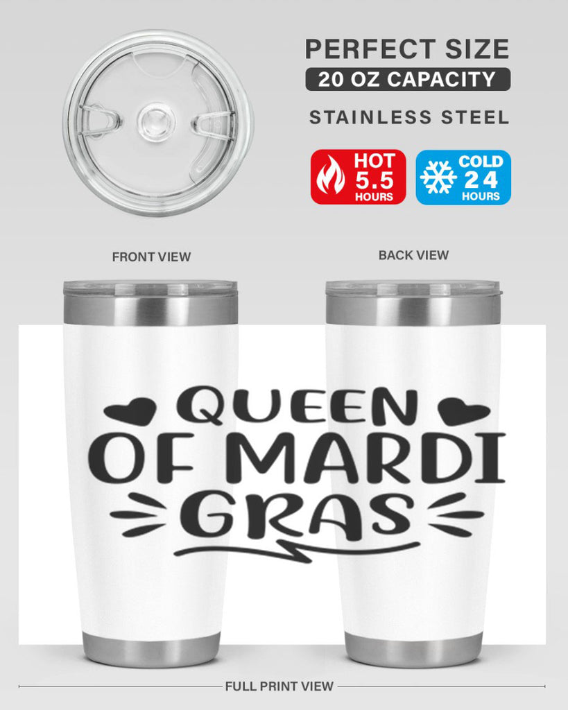 Queen Of Mardi Gras 133#- fashion- Cotton Tank