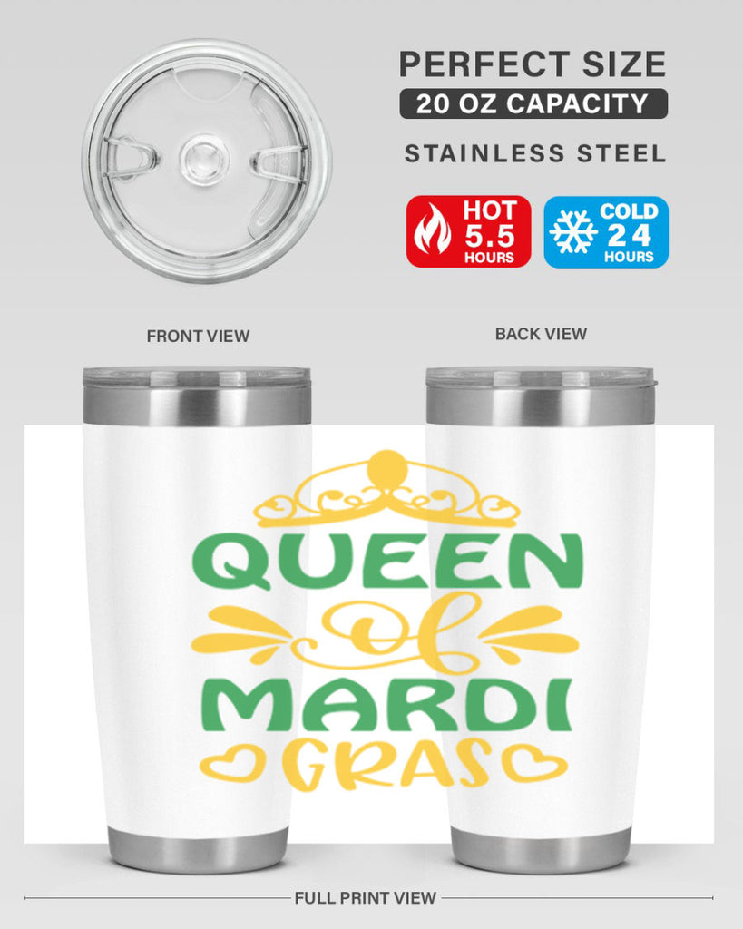 Queen Of Mardi Gras 134#- fashion- Cotton Tank