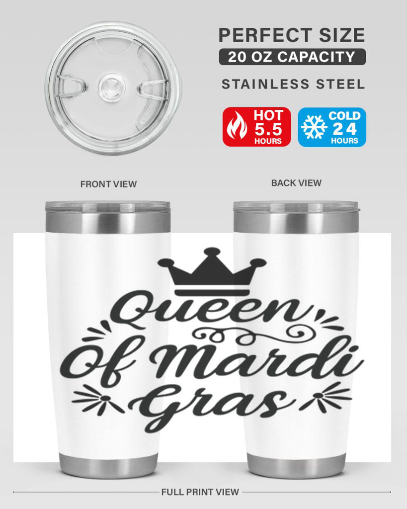 Queen Of Mardi Gras 135#- fashion- Cotton Tank