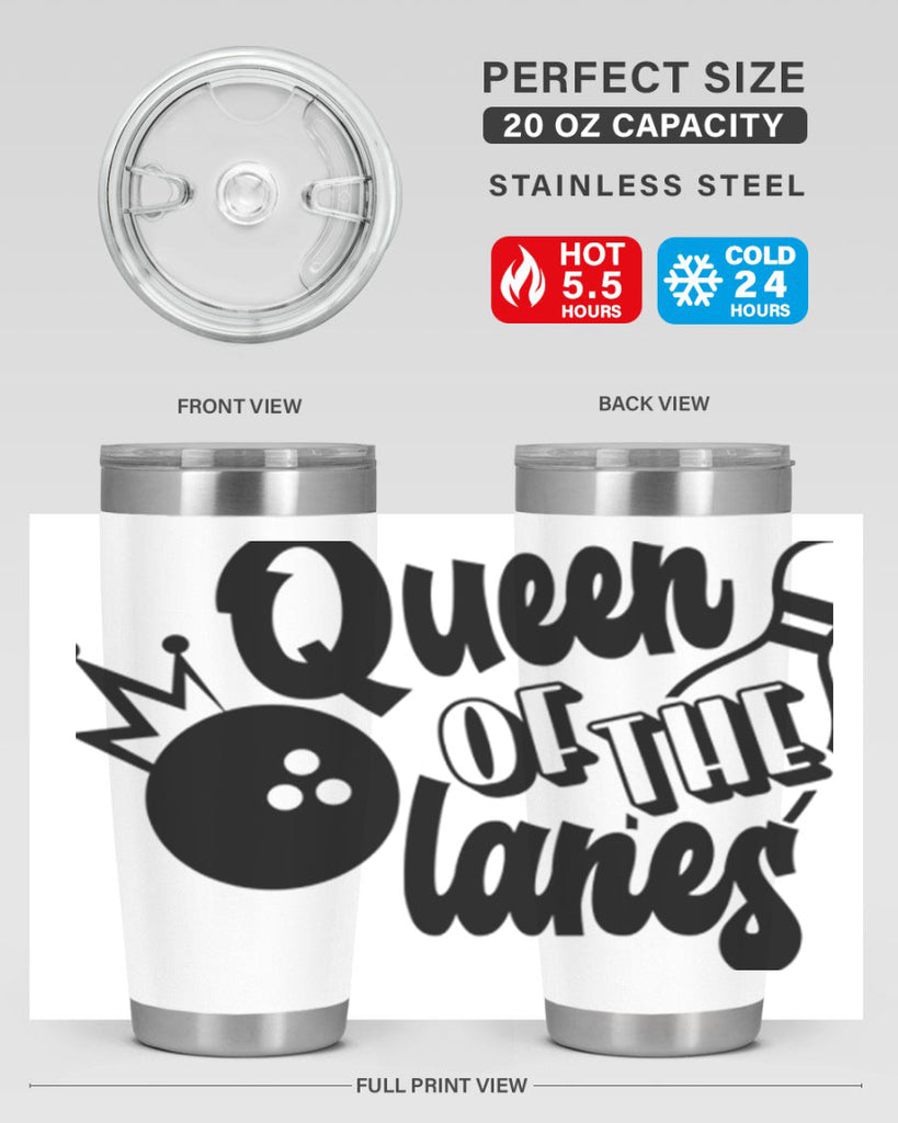 Queen of the lanes 559#- bowlig- Tumbler