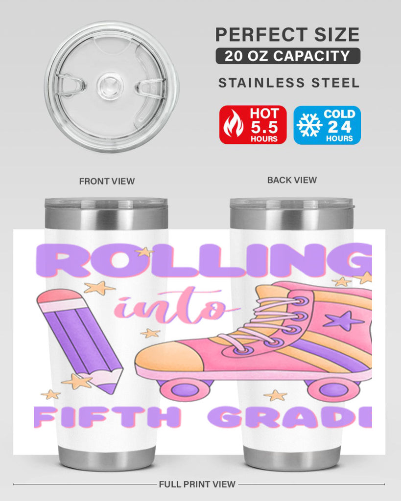 Rolling into 5th Grade 26#- 5th grade- Tumbler