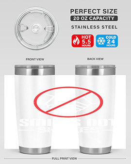 SMILES NOT SHAKES Style 23#- corona virus- Tumbler