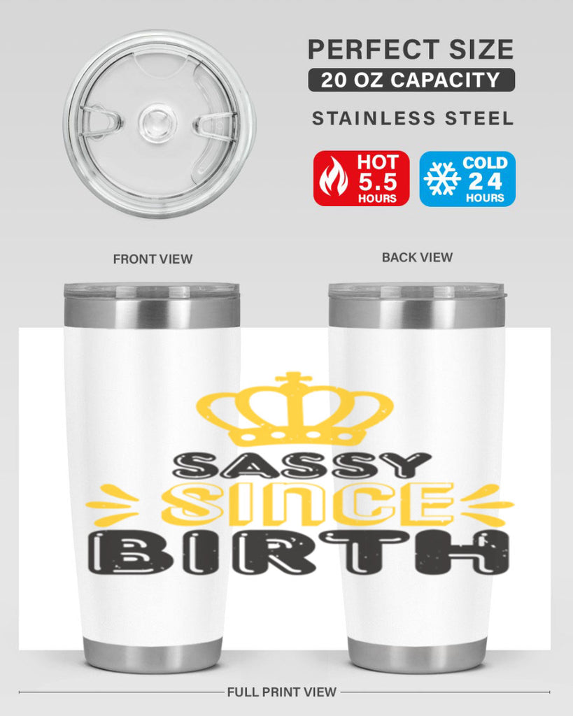 Saddy since birth Style 16#- baby shower- tumbler