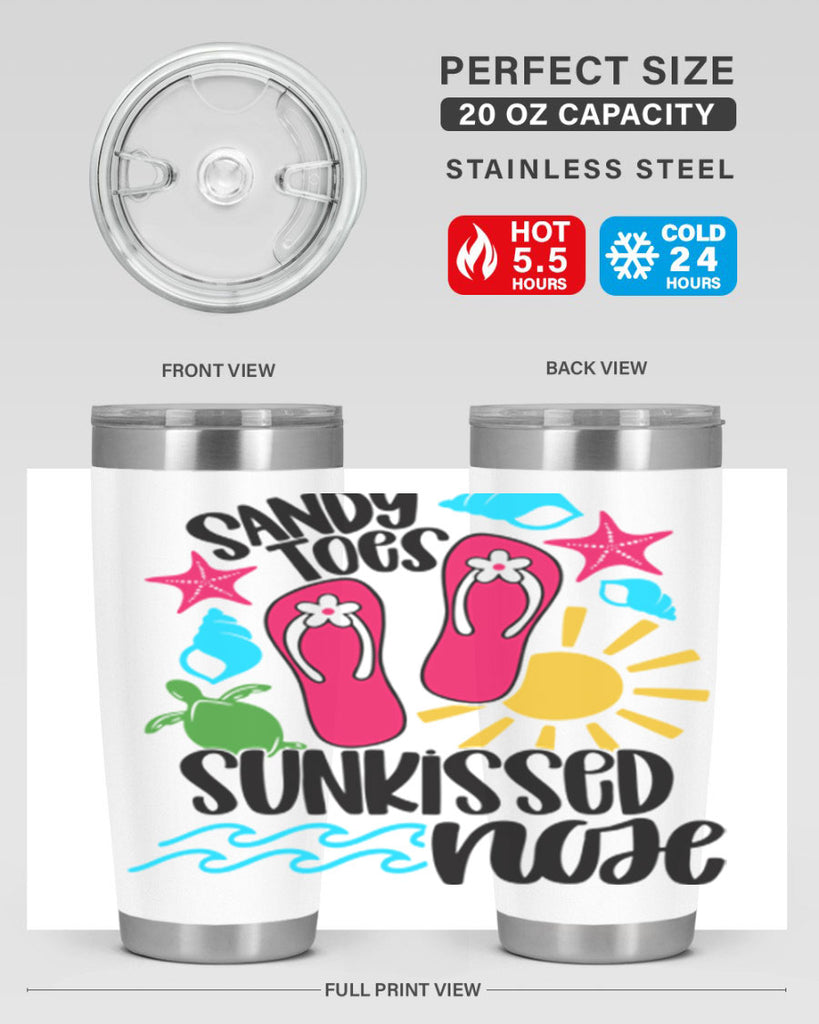 Sandy Toes Sunkissed Nose Style 27#- summer- Tumbler