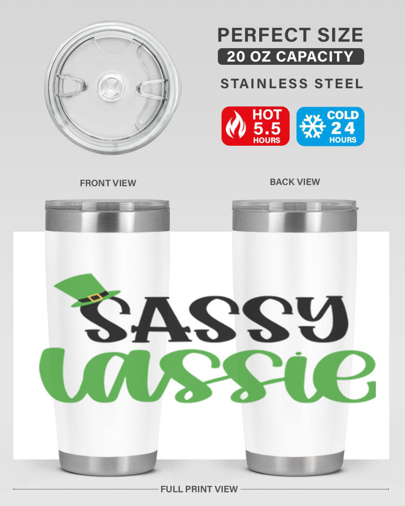 Sassy Iassie Style 34#- St Patricks Day- Tumbler