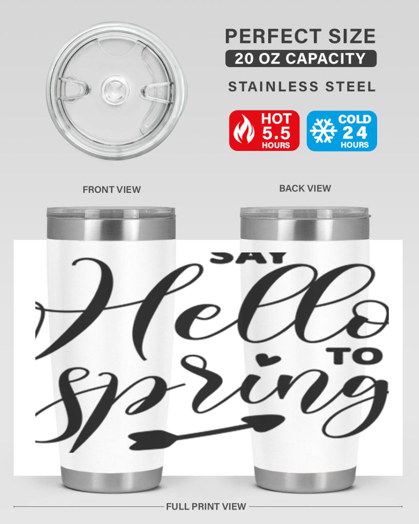 Say Hello to Spring402#- spring- Tumbler