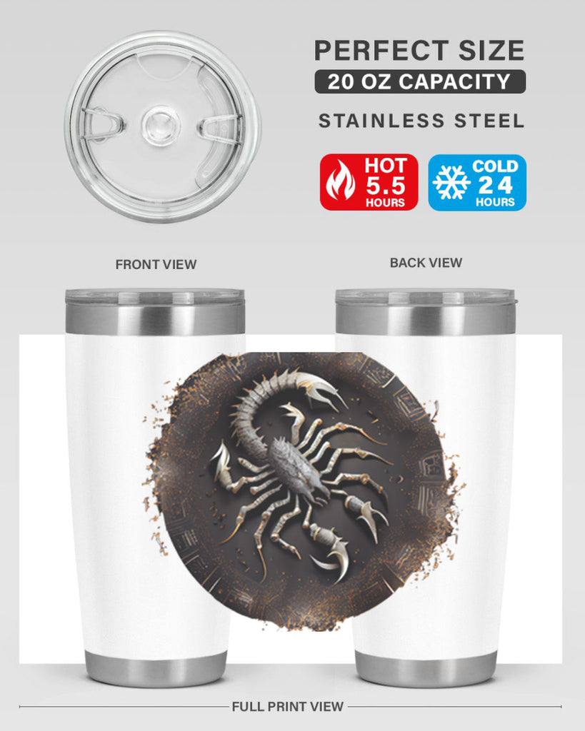 Scorpius 467#- zodiac- Tumbler