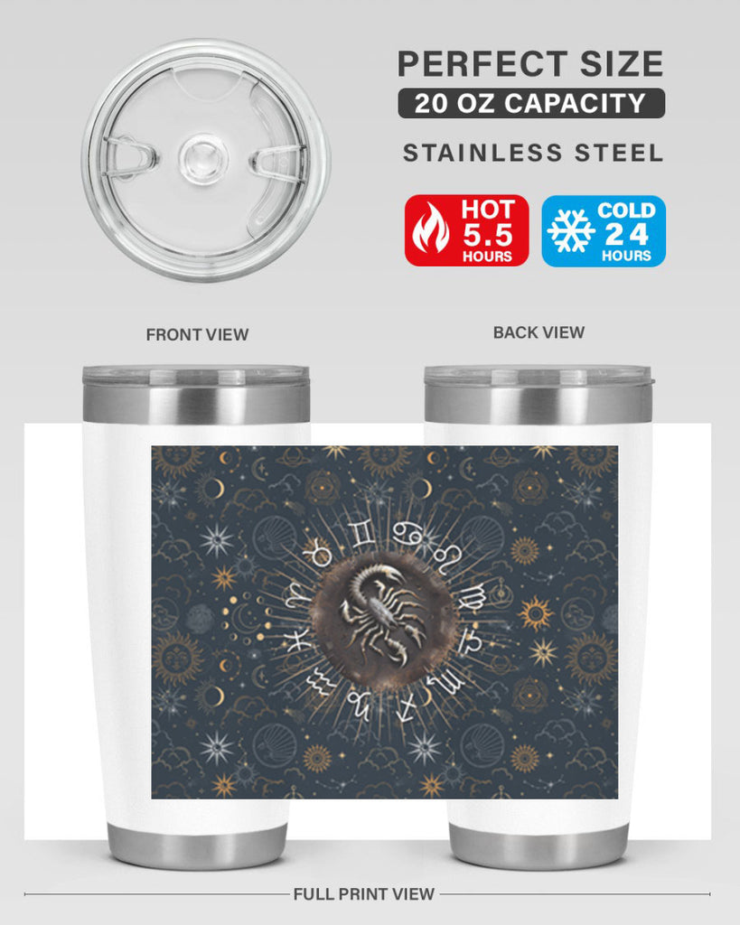 Scorpius Straight 466#- zodiac- Tumbler