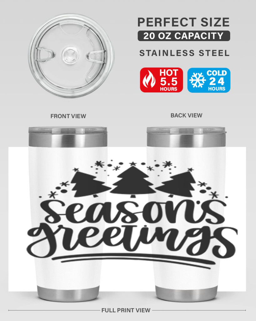 Seasons Greetings345#- winter- Tumbler