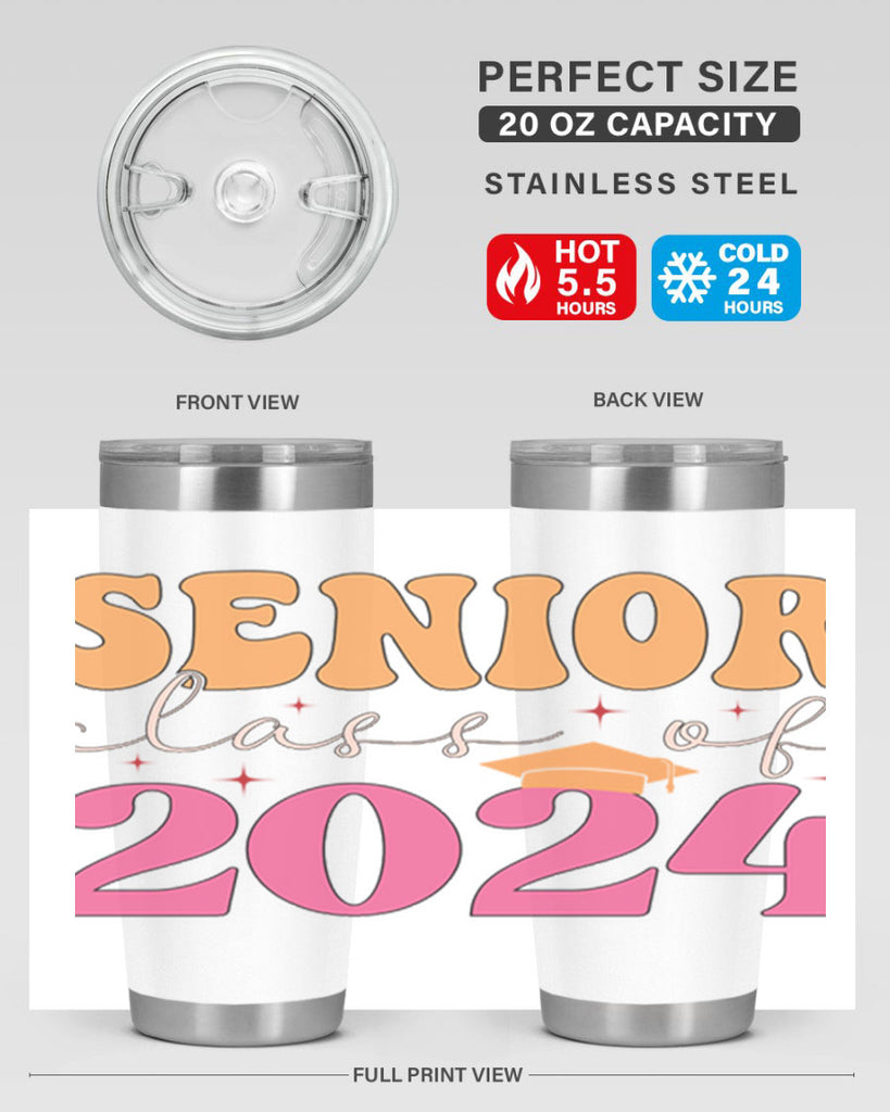 Senior class of 2024 17#- 12th grade- Tumbler