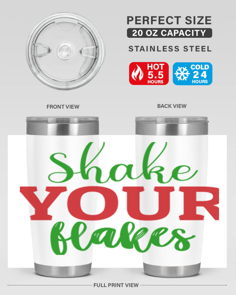 Shake Your Flakes 355#- winter- Tumbler