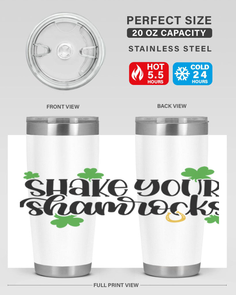 Shake Your Shamrocks Style 32#- St Patricks Day- Tumbler
