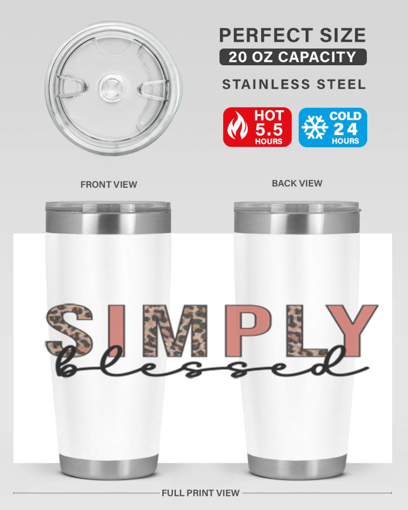 Simply blessed 575#- fall- Tumbler