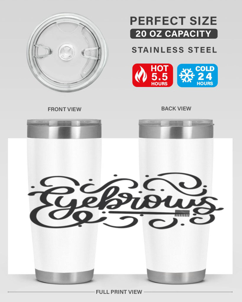 SingleEyebrows Style 28#- make up- Tumbler
