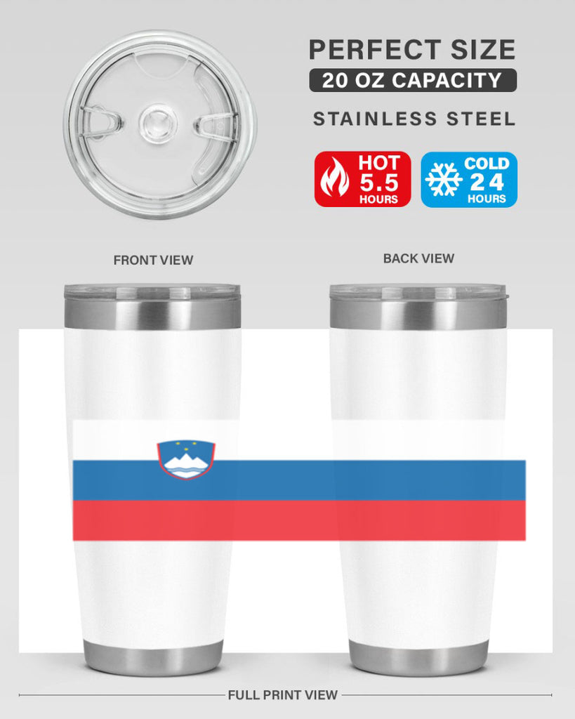 Slovenia 39#- world flags- Tumbler