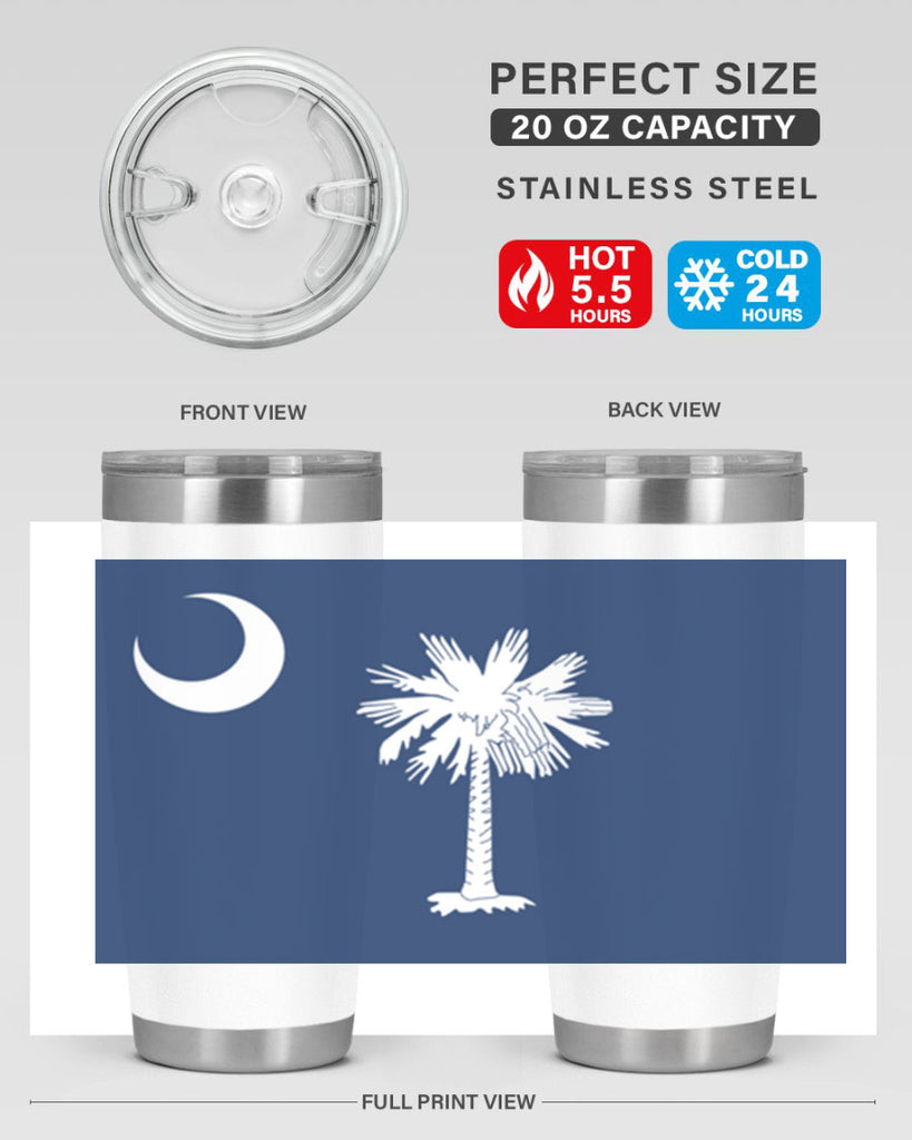 South Carolina 12#- Us Flags- Tumbler
