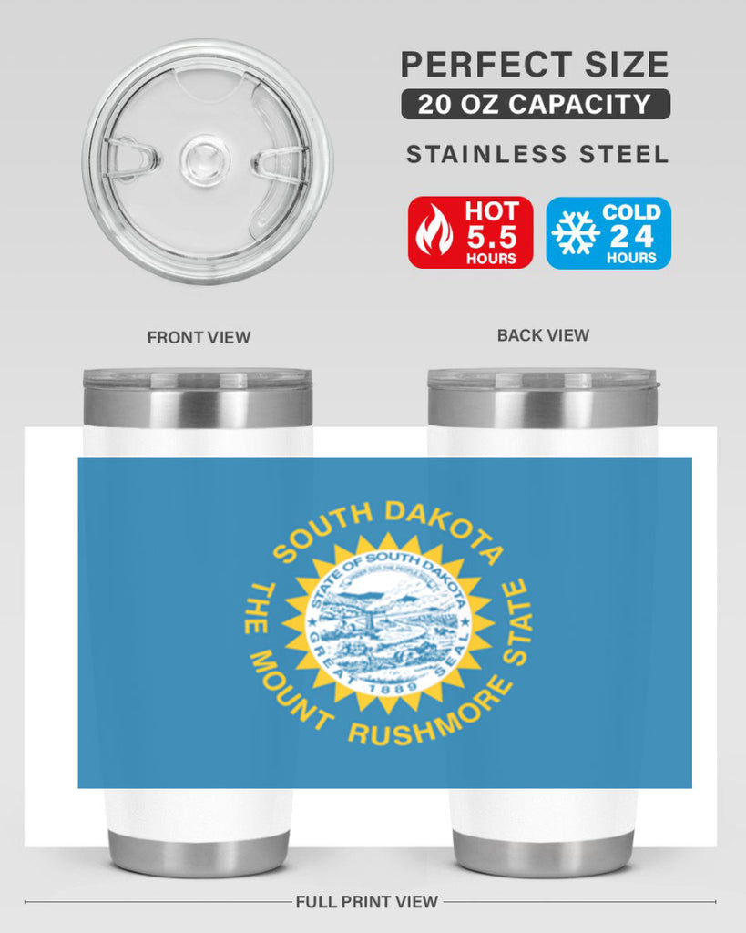 South Dakota 11#- Us Flags- Tumbler